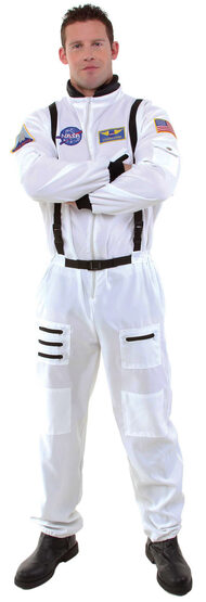 Mens White Astronaut Adult Costume