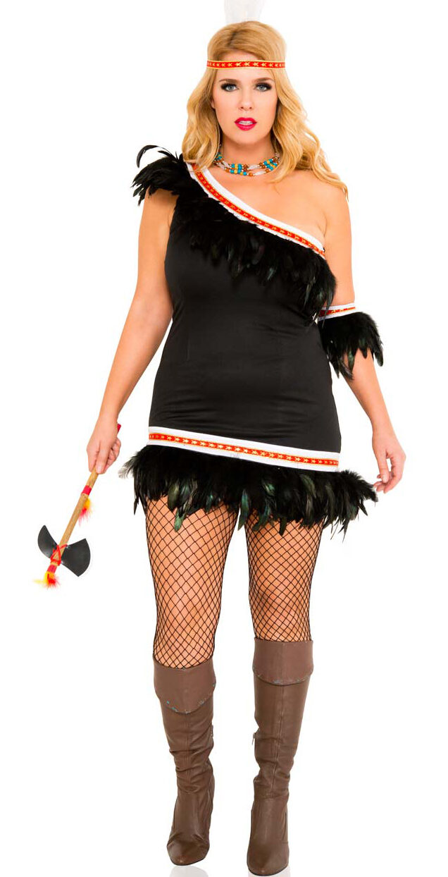 Huron Honey Native American Plus Size Costume Mr. Costumes