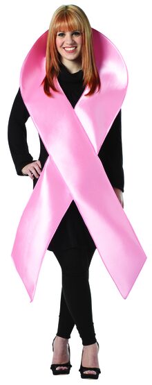 Breast Cancer Awareness Pink Ribbon Adult Costume