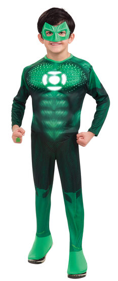 Lightup Deluxed Muscle Chest Green Lantern Kids Costume