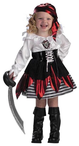 Girls Petite Pirate Toddler Costume