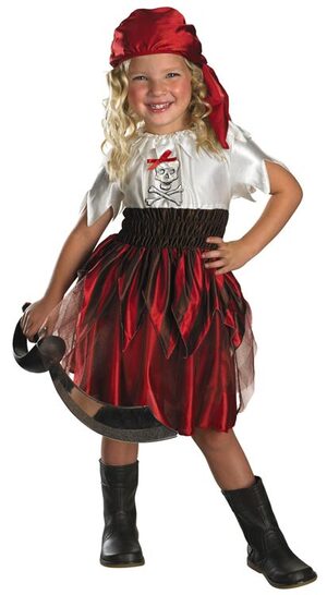 Sassy Swashbuckler Toddler Pirate Costume