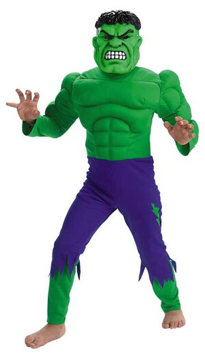 Hulk Muscle Chest Kids Costume
