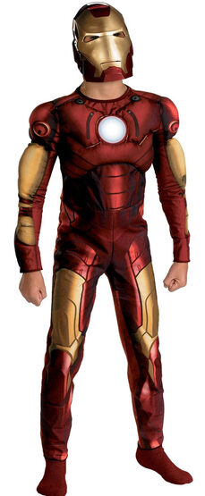 Iron Man Muscle Chest Kids Costume
