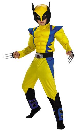 Wolverine Muscle Chest Kids Costume