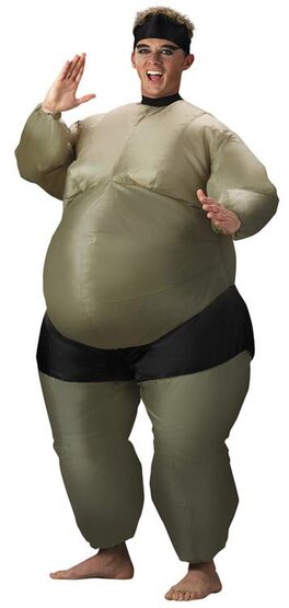 Inflatable Sumo Wrestler Funny Adult Costume