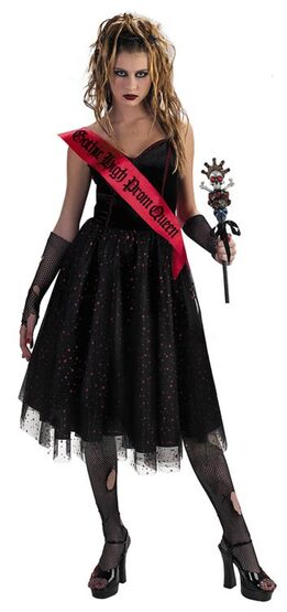 Gothic High Prom Queen Adult Costume