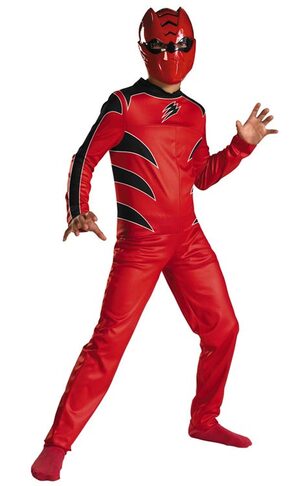  Red Power Rangers Costume for Kids. Official Licensed