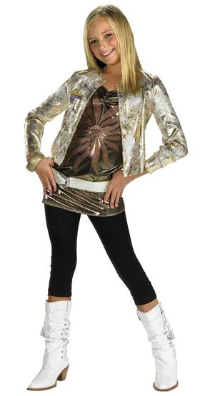 Hannah Montana Kids Costume with Gold Jacket