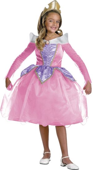 Disney Sleeping Beauty Aurora Deluxe Kids Costume