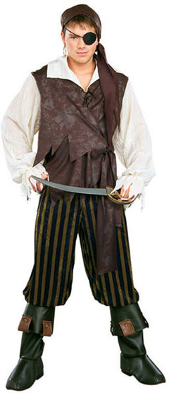 Deluxe Adult Caribbean Pirate Costume