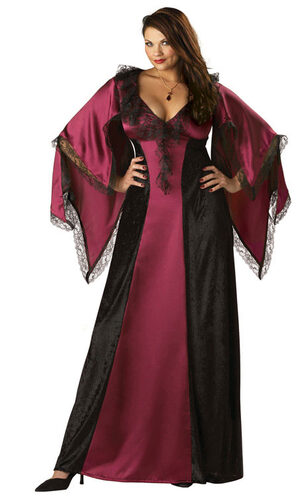 Womens Classic Vampiress Plus Size Costume