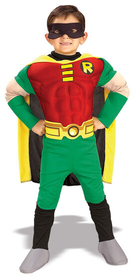 Teen Titans Robin Muscle Chest Deluxe Toddler Costume
