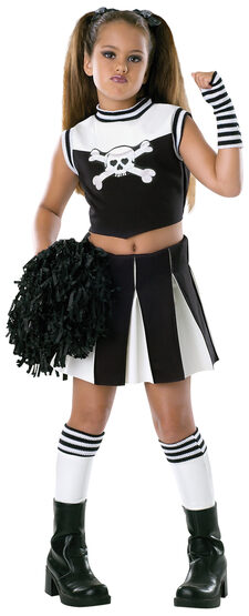 Kids Bad Spirit Gothic Cheerleader Costume