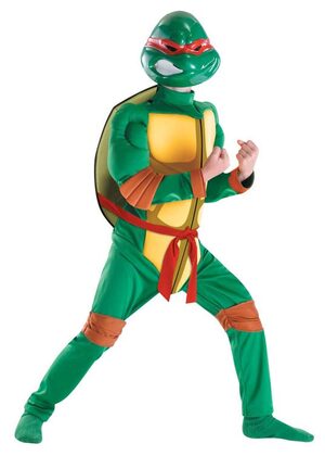 Raphael Muscle Chest Ninja Kids Costume