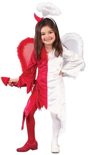 Toddler Kids Naughty and Nice Angel Devil Costume