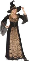Womens Adult Elegant Coffin Witch Costume