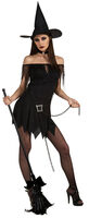 Womens Sexy Black Witch Costume