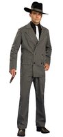 Mens Striped Adult Gangster Costume