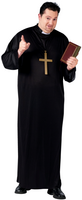 Mens Plus Size Priest Costume