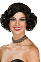 Adult Black Hair Flapper Wig