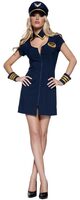 Womens Fly Me Sexy Pilot Costume