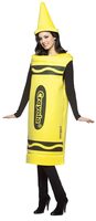Adult Yellow Crayola Crayon Costume