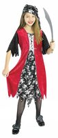 Kids Sassy Pirate Girl Costume