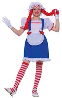 Girls Rag Doll Kids Costume
