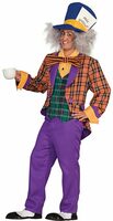 Adult Mens Crazed Mad Hatter Costume