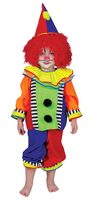 Toddler Spanky Stripes Clown Costume