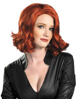Womens costume Black Widow wig 