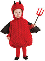 Girls devil plush costume