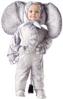 Gray elephant toddler costume