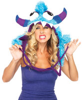 Blue Bert Furry Monster Hood