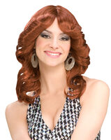 Womens Auburn Disco Doll 70s Wig