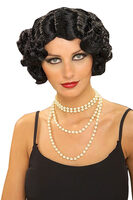 Black 1920s Flapper Wig