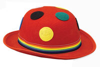 Red Polka Dot Derby Hat