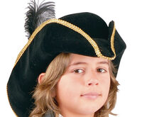 Boys Pirate Black Hat