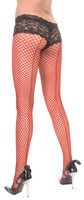 Red Fishnet Pantyhose with Backseam