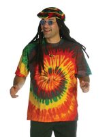 Rasta Tie Dye Hippie Shirt XL