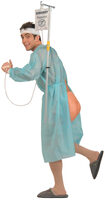 Mens Runaway Patient Funny Costume