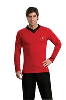Star Trek Deluxe Red Adult Shirt 
