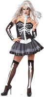 sexy skeleton masquerade costume