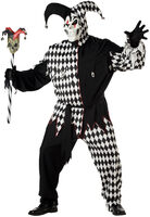 plus size scary jester costume