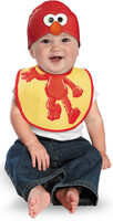 elmo bib and hat baby costume