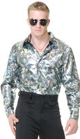 silver circle disco shirt costume