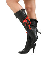 Womens Sexy Black Pirate Boots