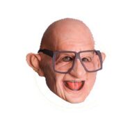 Six Flags Funny Mr Six 3/4 Kids Mask