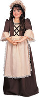 kids colonial girl historical costume
